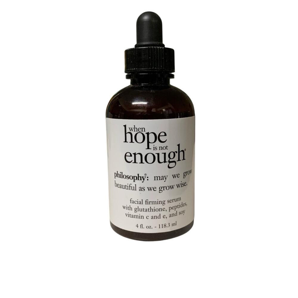 Used Philosophy When Hope‎ is not Enough Facial Firming Serum 4 oz-